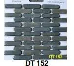 Gạch mosaic que đũa đầu tròn nhập khẩu, màu xám đậm, KT vỉ 300x300mm, mã DT 152